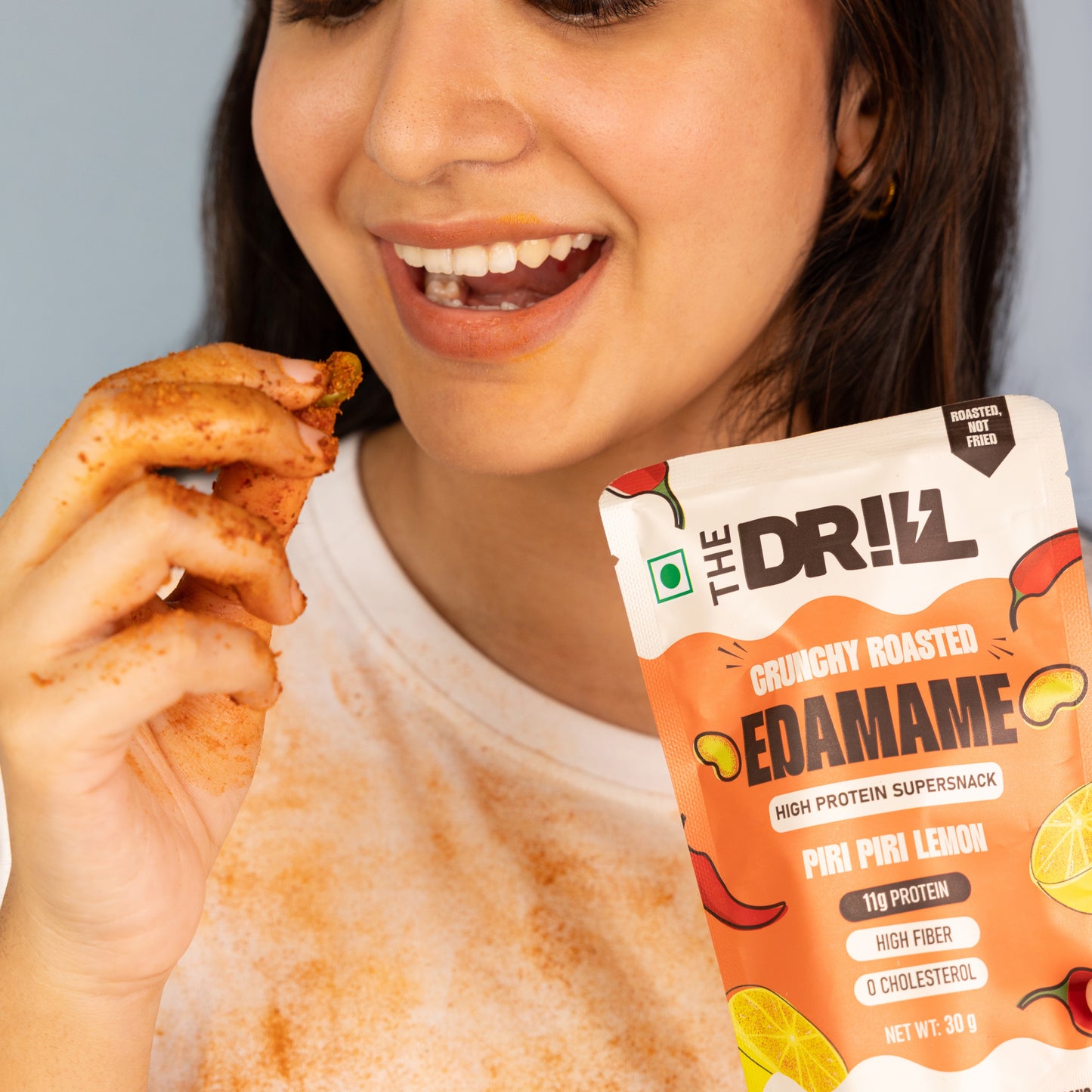 The Drill Crunchy Roasted Edamame - Piri Piri Lemon