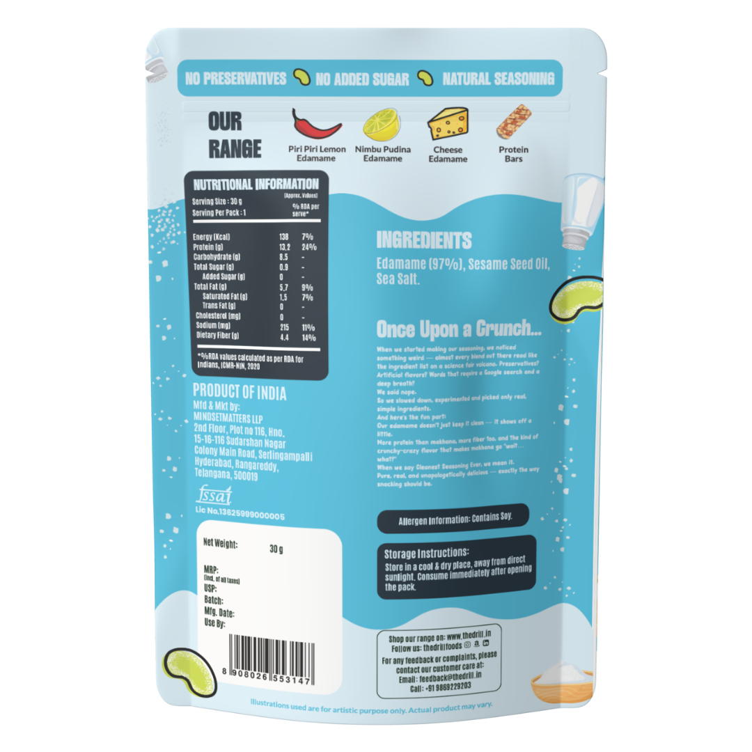 Combo Pack  | The Drill Crunchy Roasted Edamame - Sea Salt