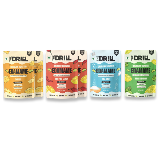 The Drill Crunchy Roasted Edamame Super Pack - 70g Protein | 31g Fiber