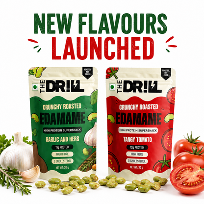 New Flavours Combo Pack  |  Tangy Tomato & Garlic-Herbs Roasted Edamame