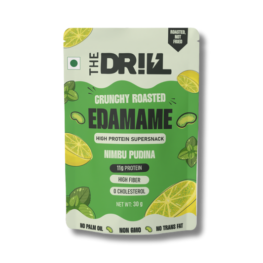 The Drill Crunchy Roasted Edamame - Nimbu Pudina | Combo Pack