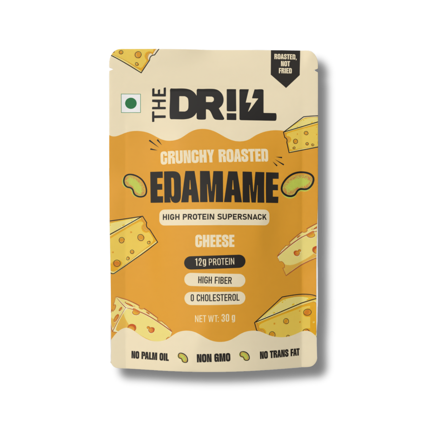 The Drill Crunchy Roasted Edamame - Cheese | Combo Pack