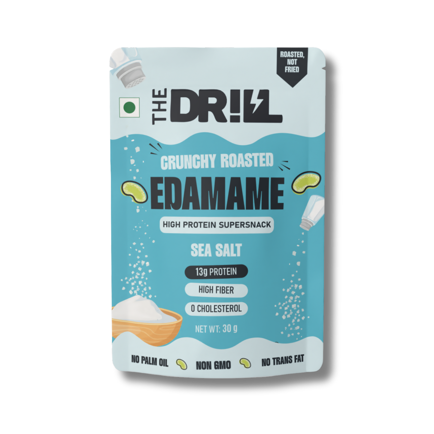 The Drill Crunchy Roasted Edamame - Sea Salt | Combo Pack
