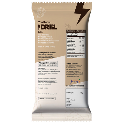 The Drill Protein Bar - Nutty Cocoa Pack of 12