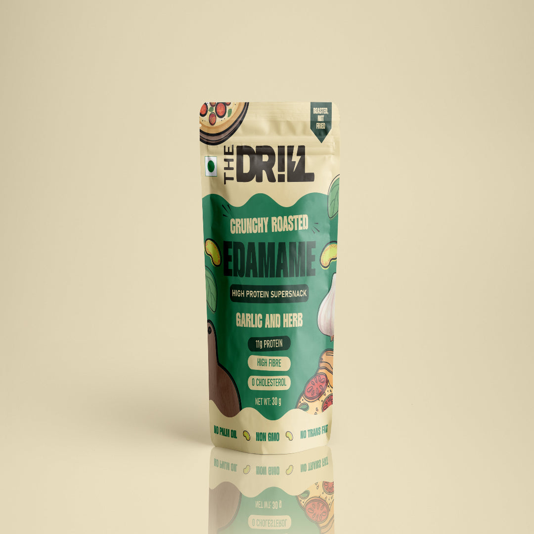 Combo Pack  | The Drill Crunchy Roasted Edamame - Garlic & Herbs