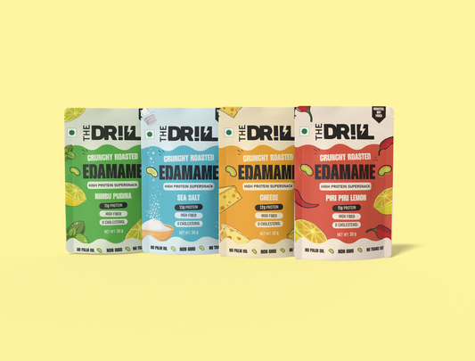 The Drill Crunchy Roasted Edamame Super Pack - 47g Protein | 18g Fiber